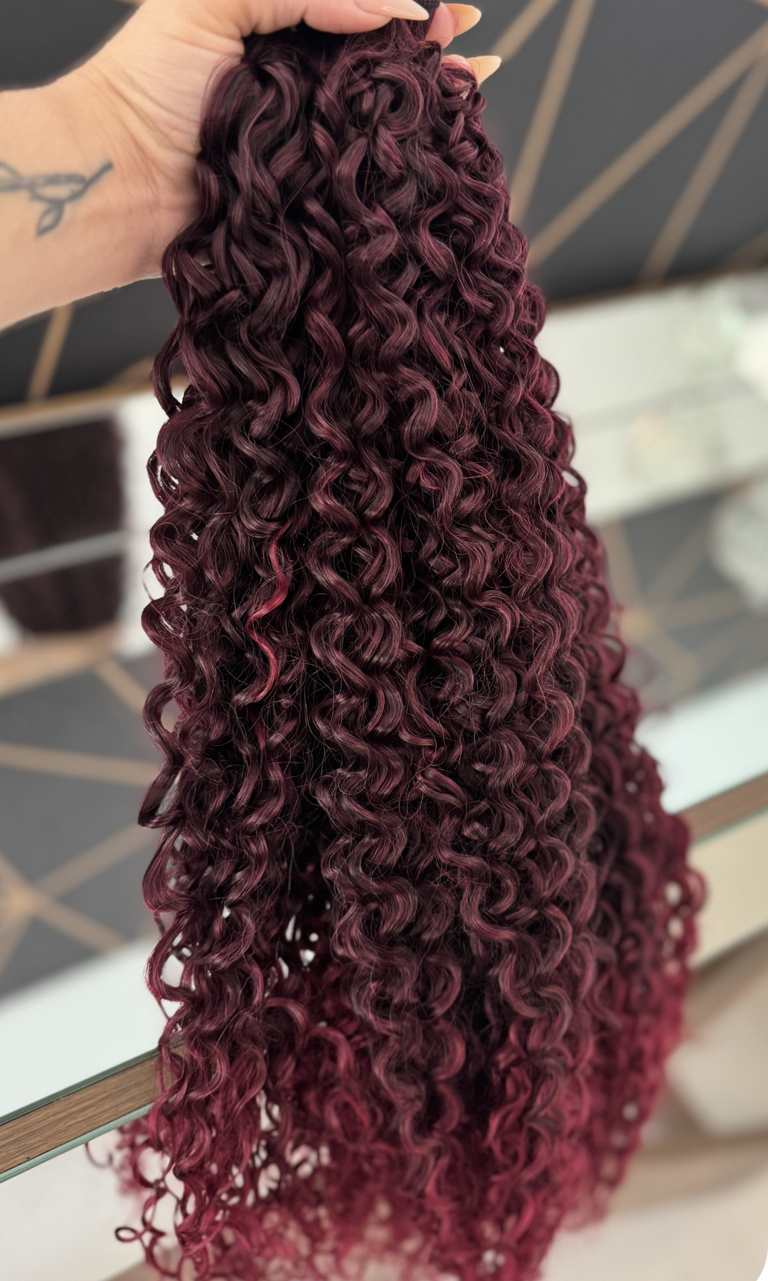 Cabelo Cacheado Bio Vegetal Vermelho Rubi